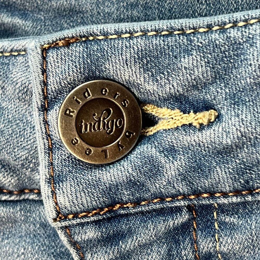 Riders by Lee Indigo Capris Womens 26 Blue Denim Light Wash Casual Everday Pants - Picture 8 of 10